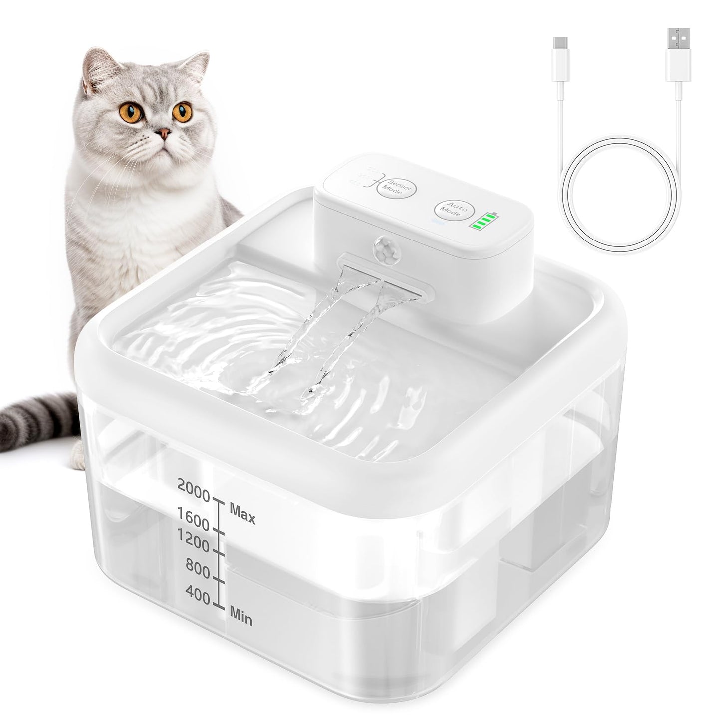 AquaPaw – Wireless Smart Cat Water Fountain