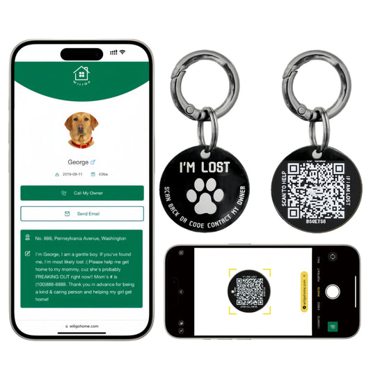 SafePaw  – Smart QR Code Pet ID Tag for Dogs & Cats